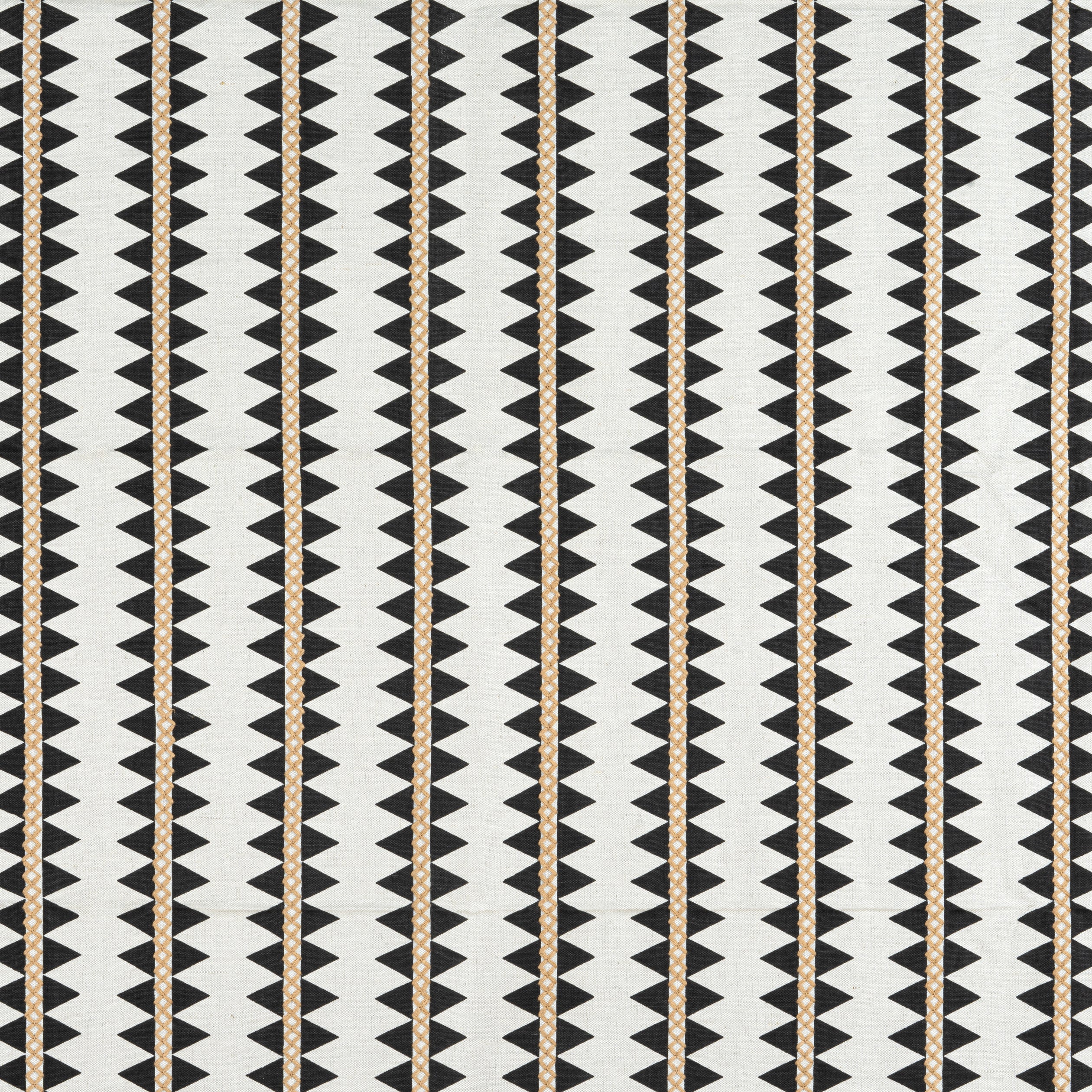 RENO STRIPE EMBROIDERY - Black