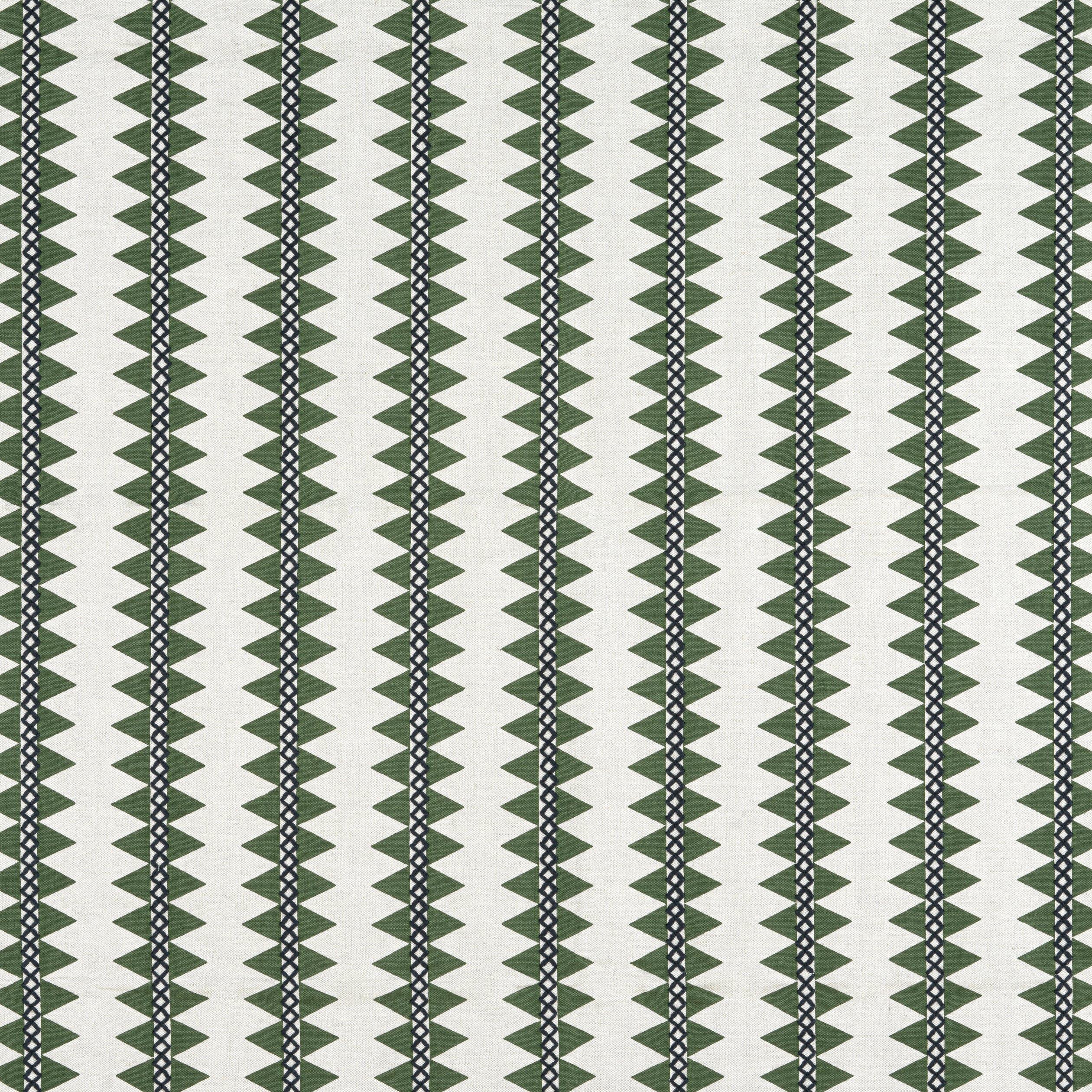 RENO STRIPE EMBROIDERY - Green