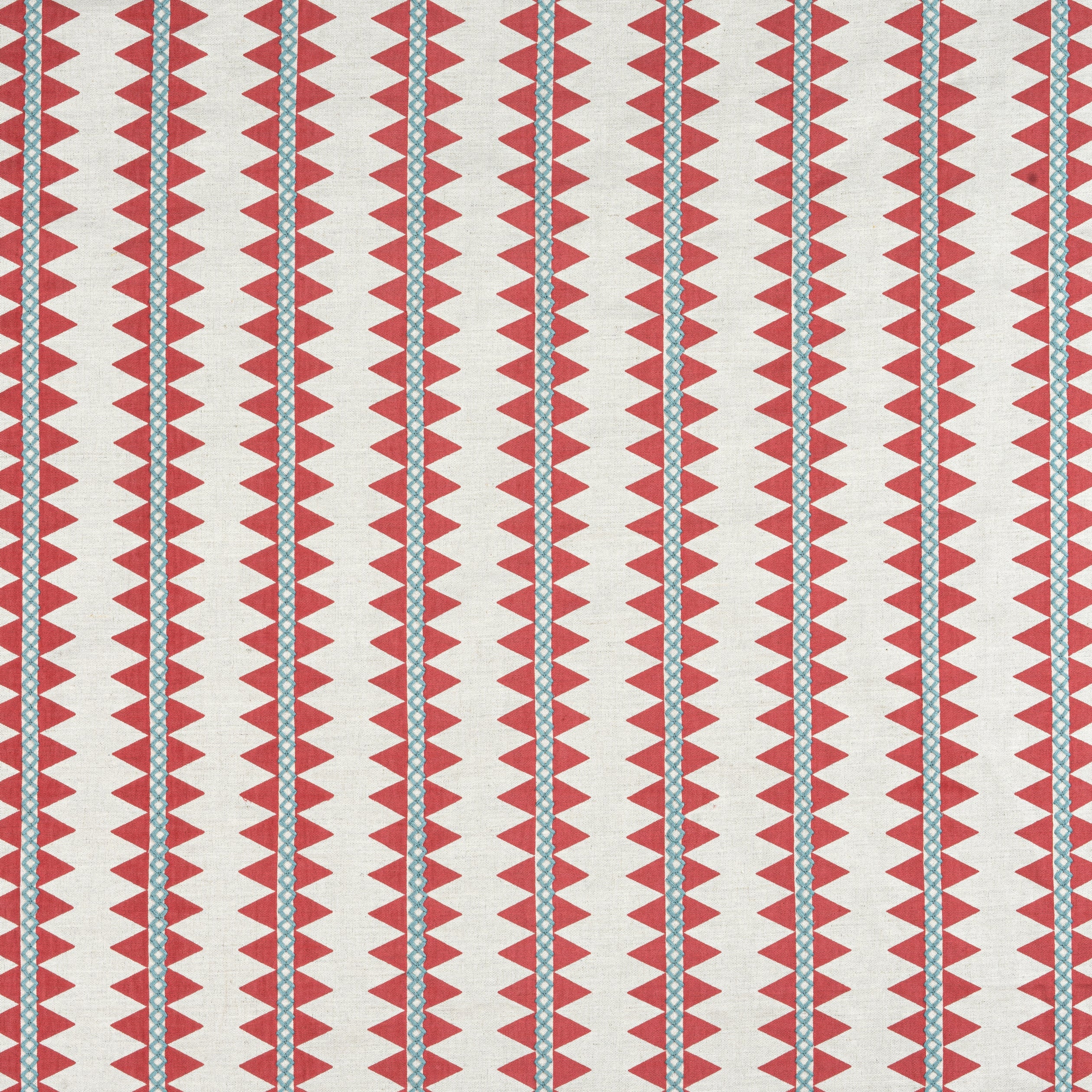 RENO STRIPE EMBROIDERY - Coral