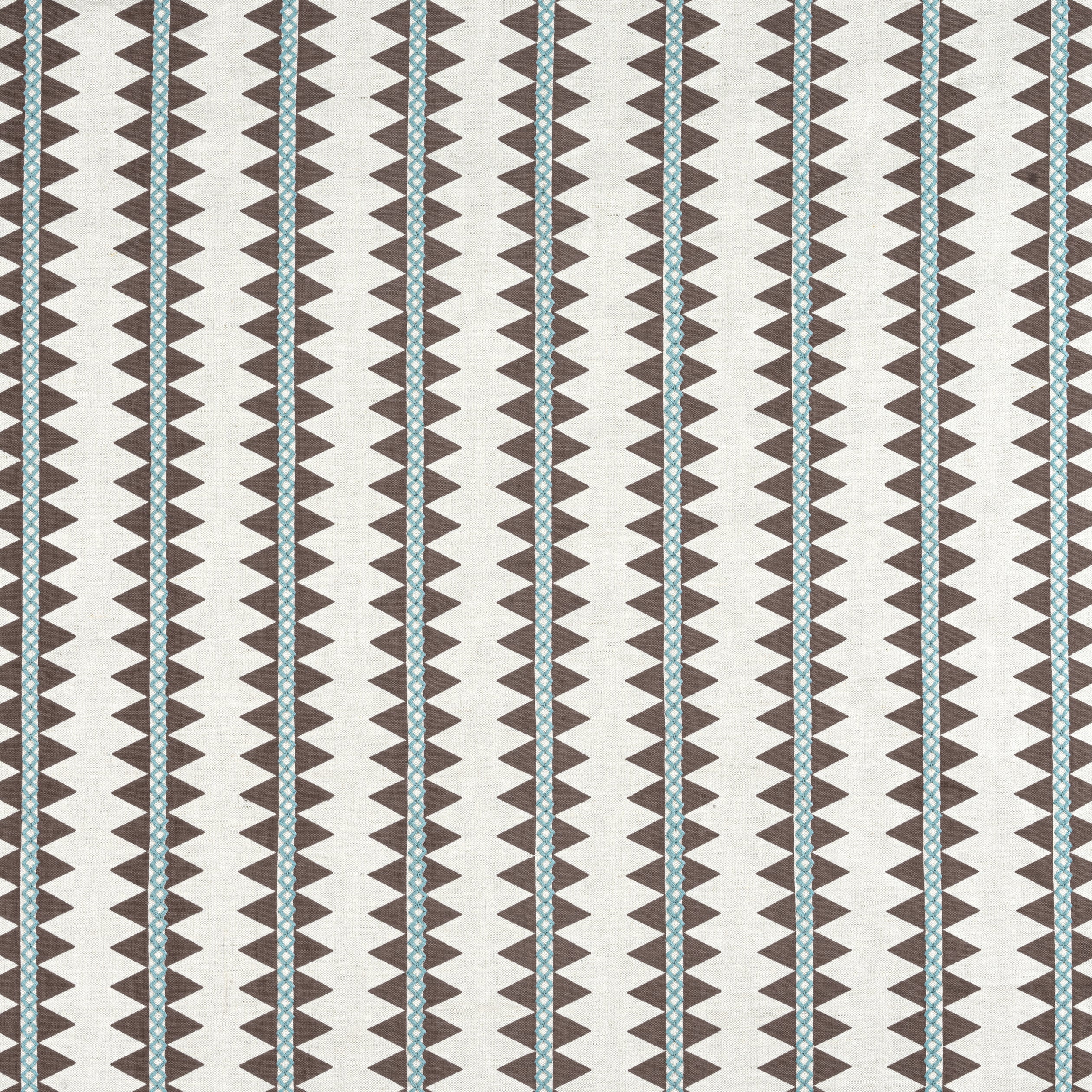 RENO STRIPE EMBROIDERY - Brown