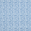 LABYRINTH VELVET - Blue