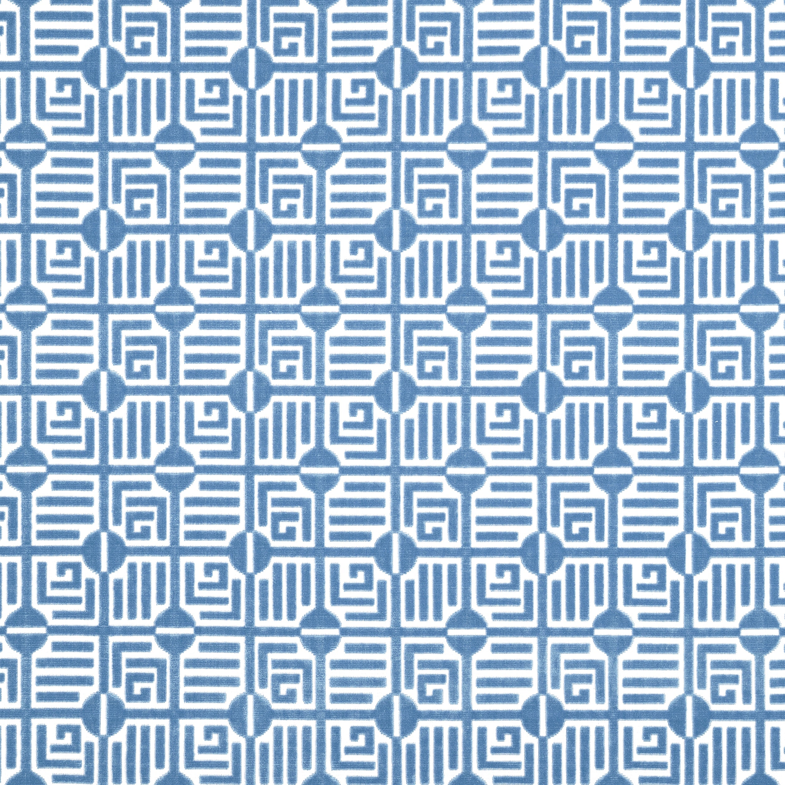 LABYRINTH VELVET - Blue