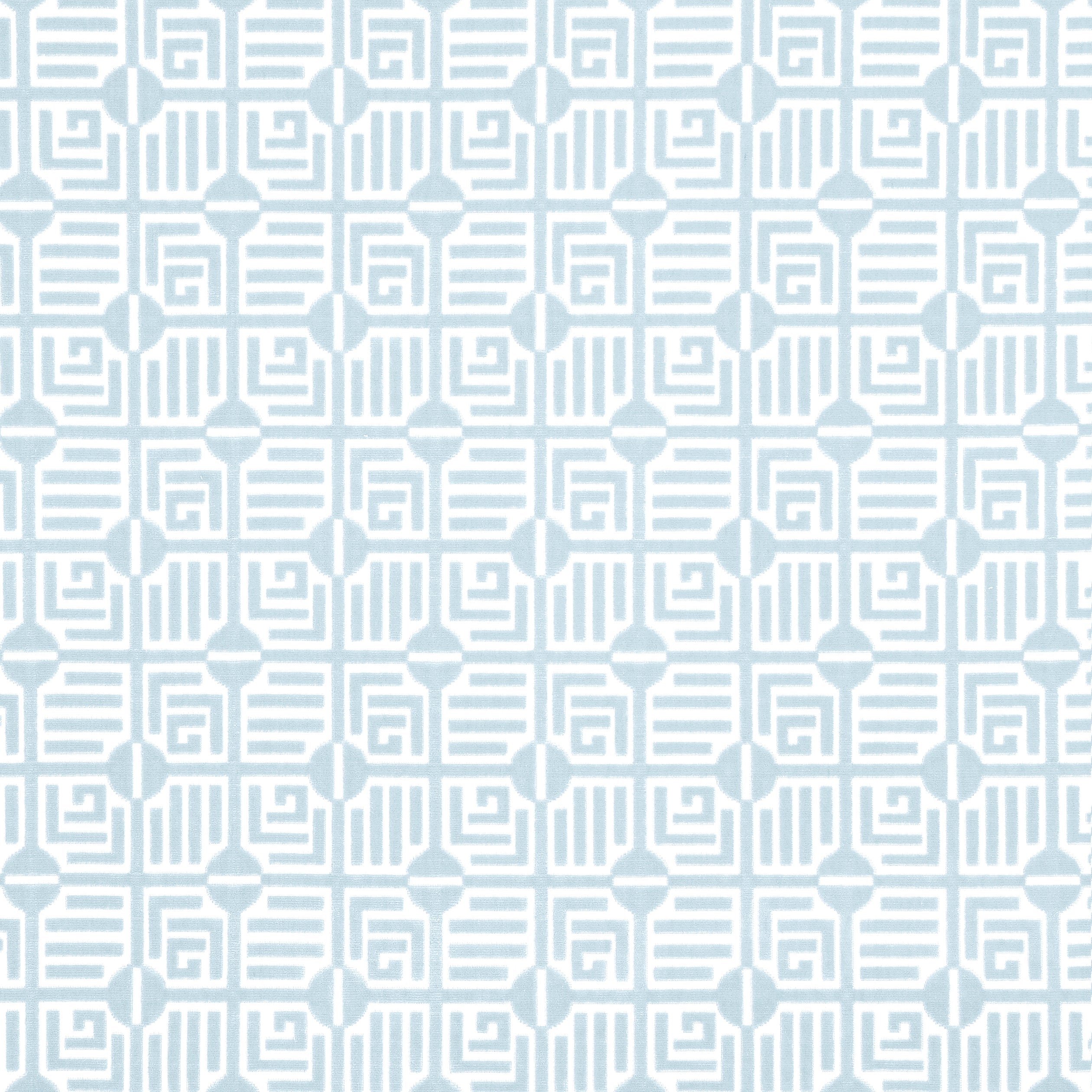 LABYRINTH VELVET - Spa Blue