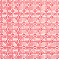 LABYRINTH VELVET - Coral