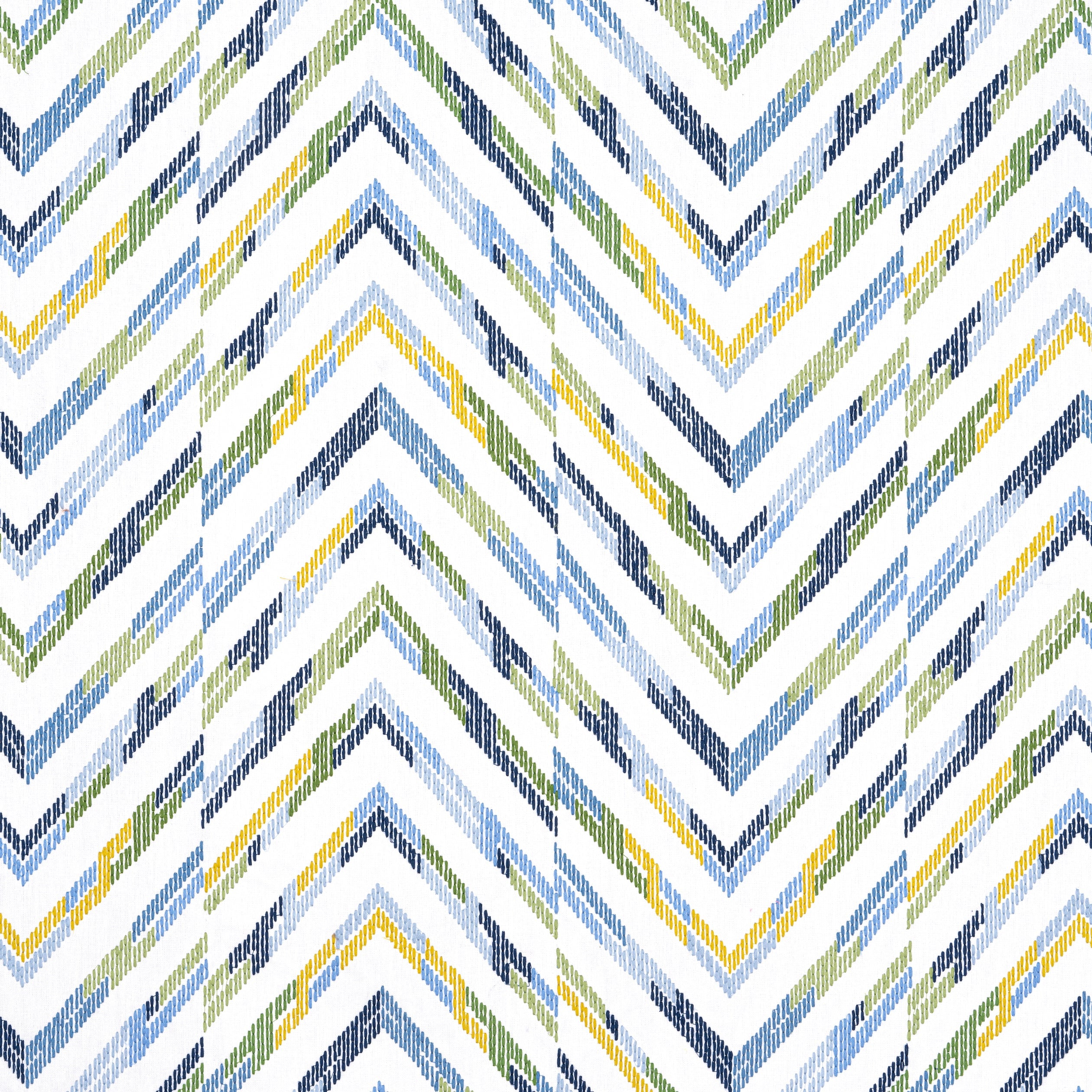 HAMILTON EMBROIDERY - Blue and Yellow