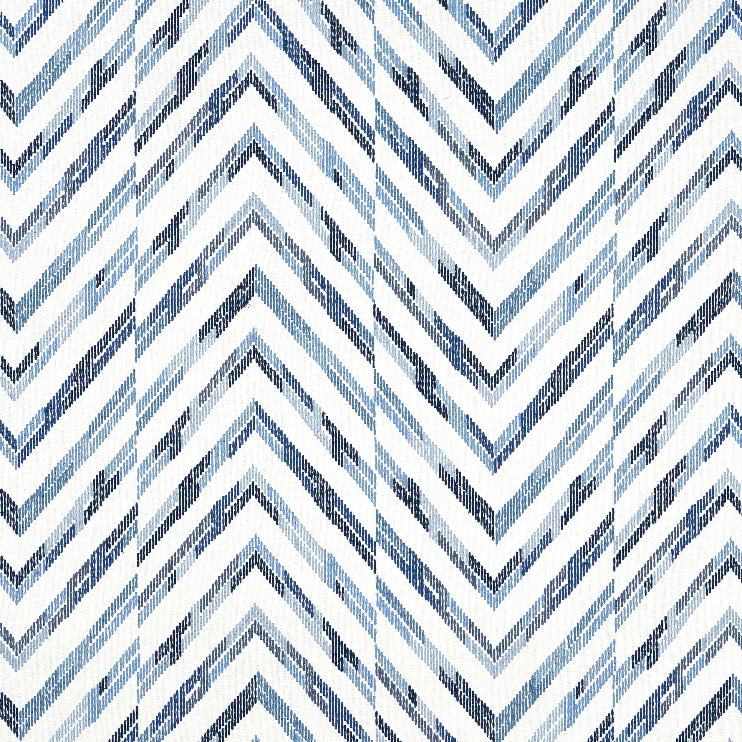 HAMILTON EMBROIDERY - Blue and White