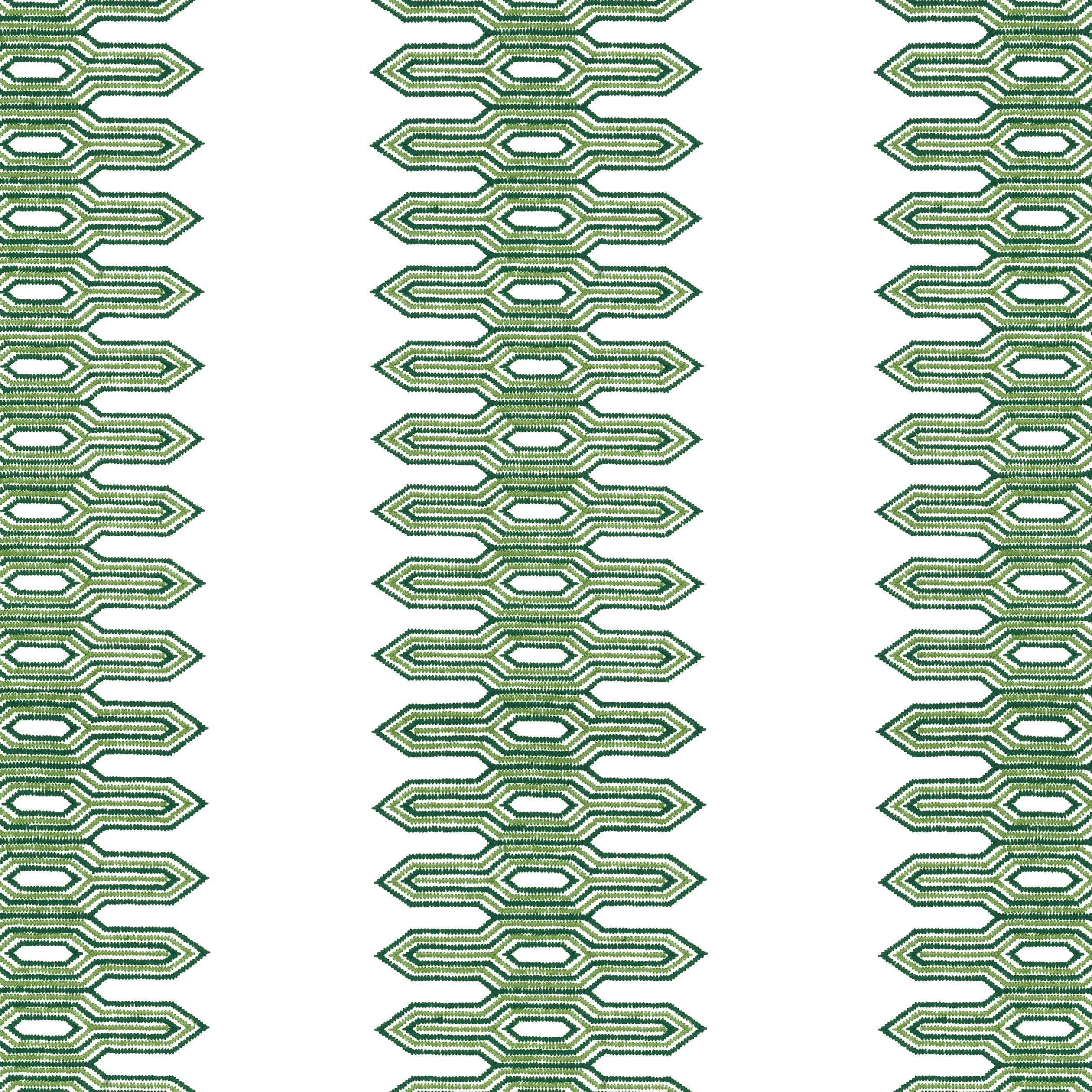 NOLA STRIPE EMBROIDERY - Green