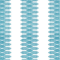 NOLA STRIPE EMBROIDERY - Aqua