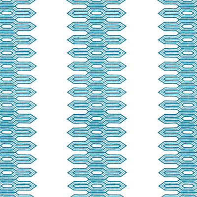 NOLA STRIPE EMBROIDERY - Aqua