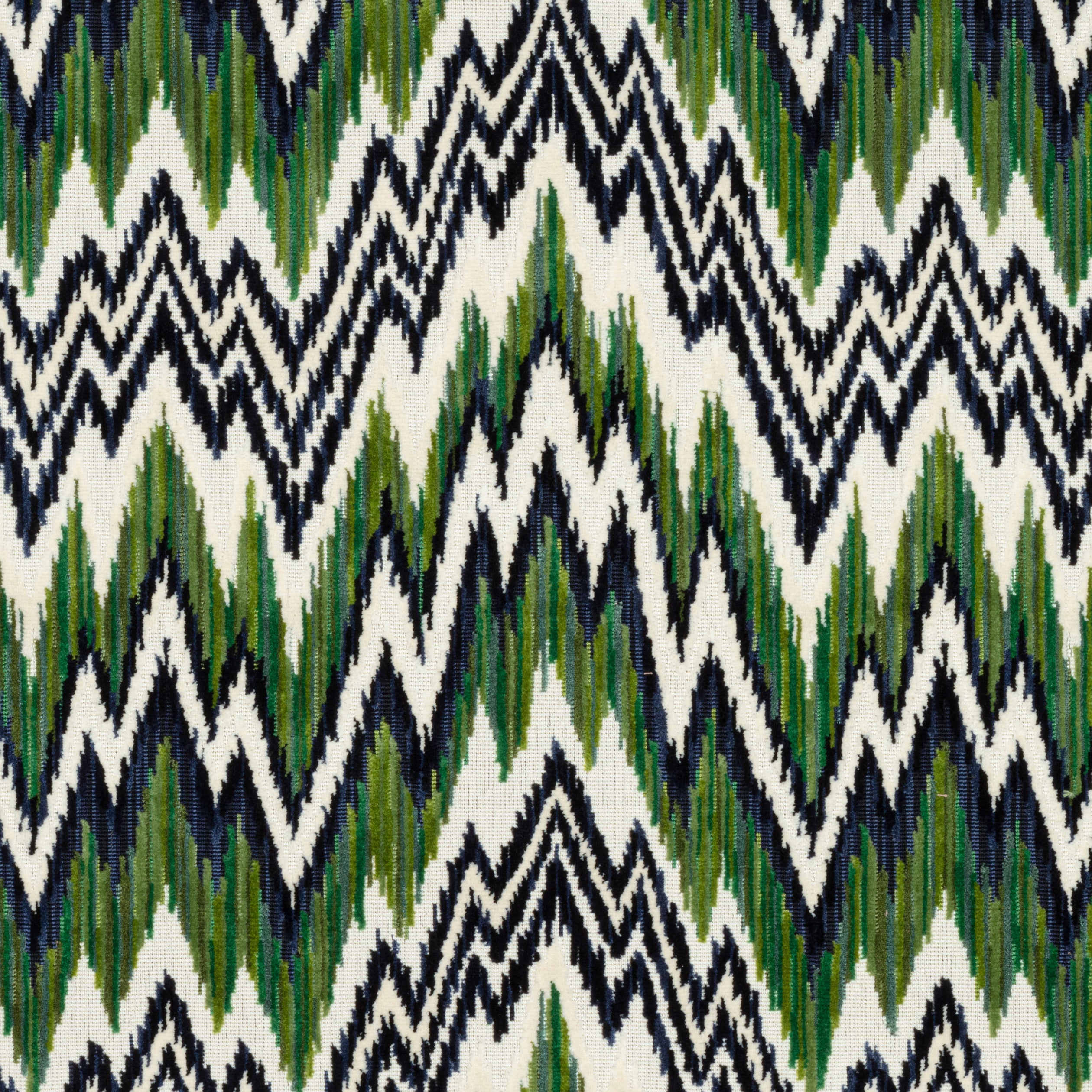 RHYTHM VELVET - Emerald and Navy