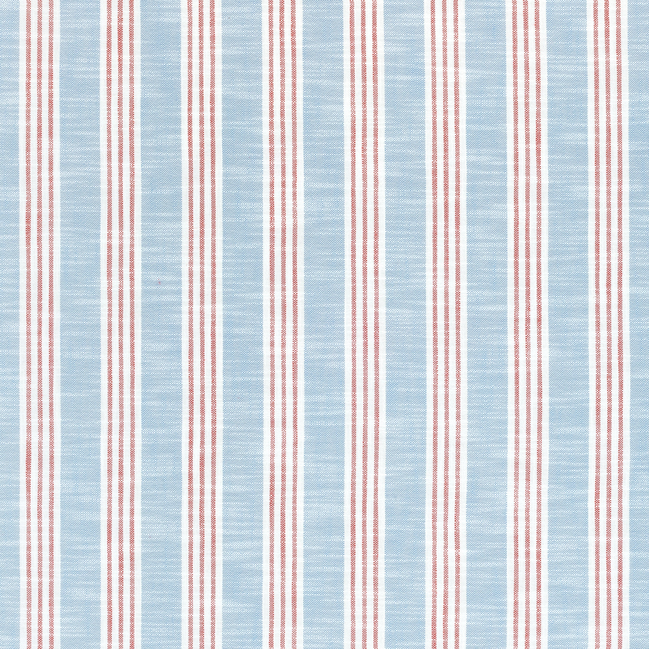 SOUTHPORT STRIPE - Sky and Red