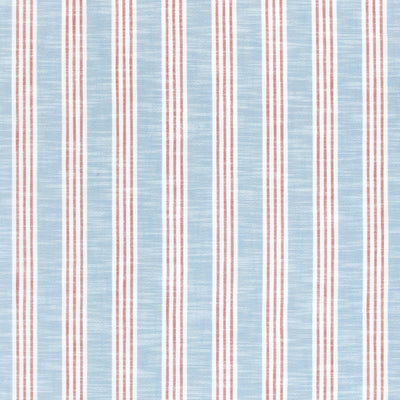 SOUTHPORT STRIPE - Sky and Red