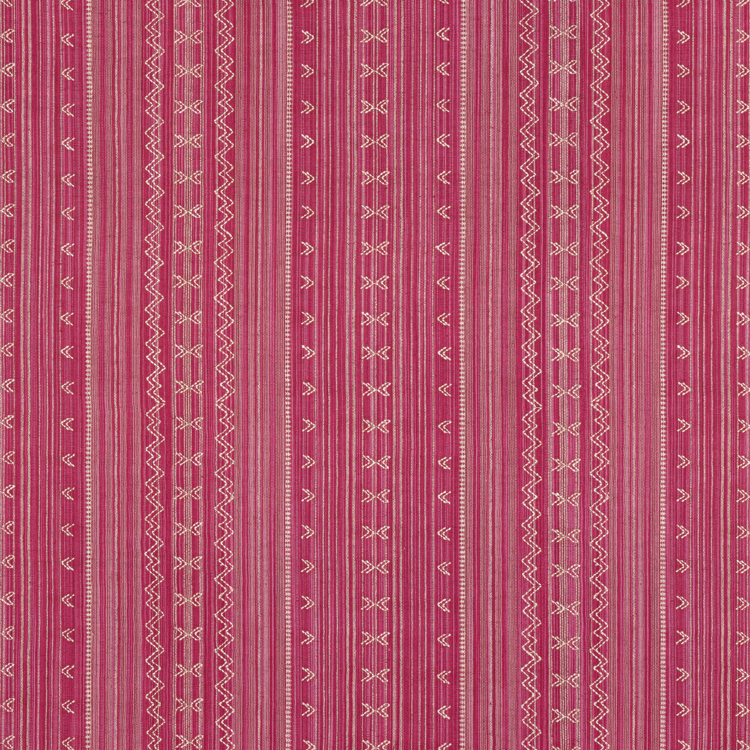 CHARTER STRIPE EMBROIDERY - Raspberry