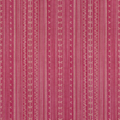 CHARTER STRIPE EMBROIDERY - Raspberry