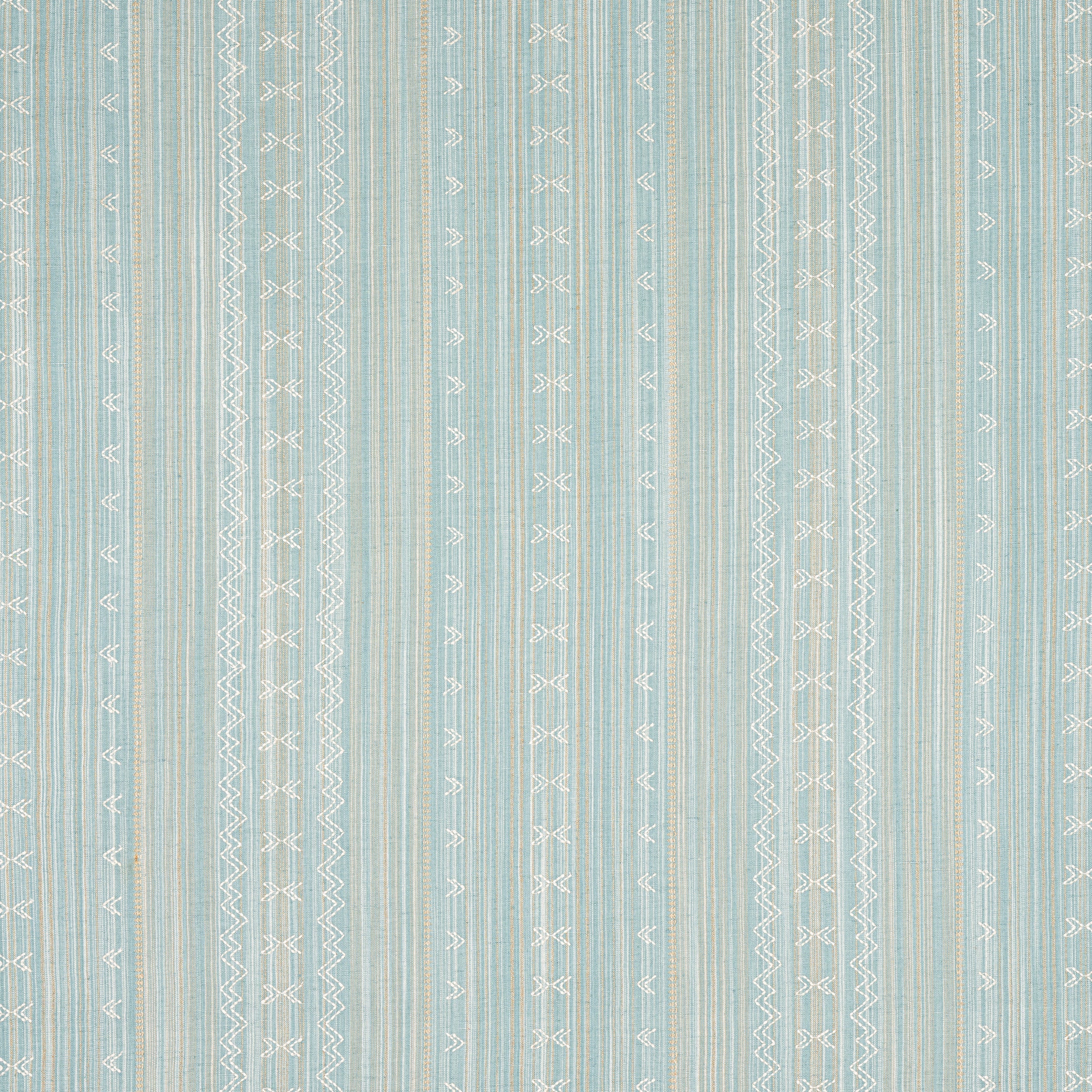 CHARTER STRIPE EMBROIDERY - Seaglass