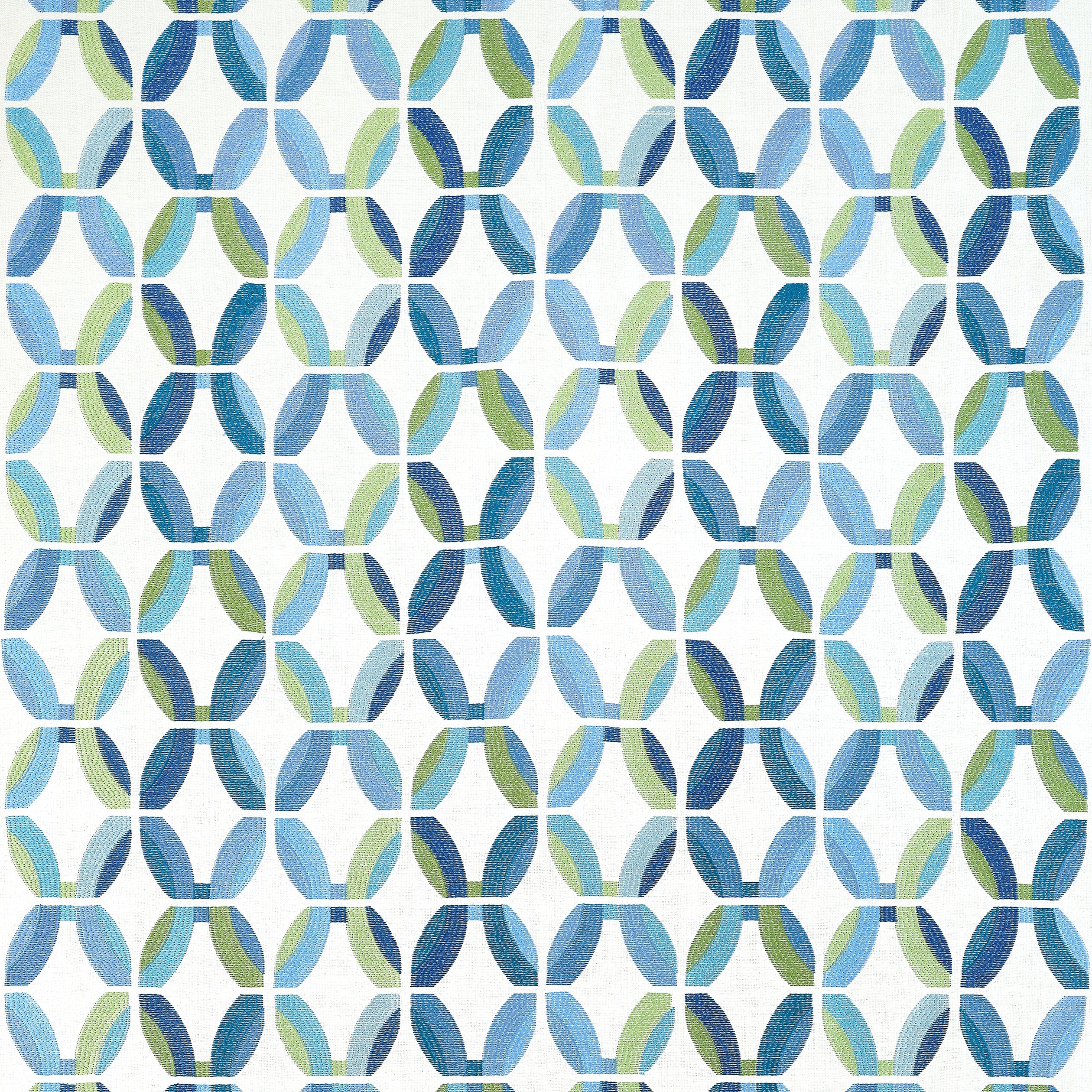 PASSAGEWAY EMBROIDERY - Blue and Green