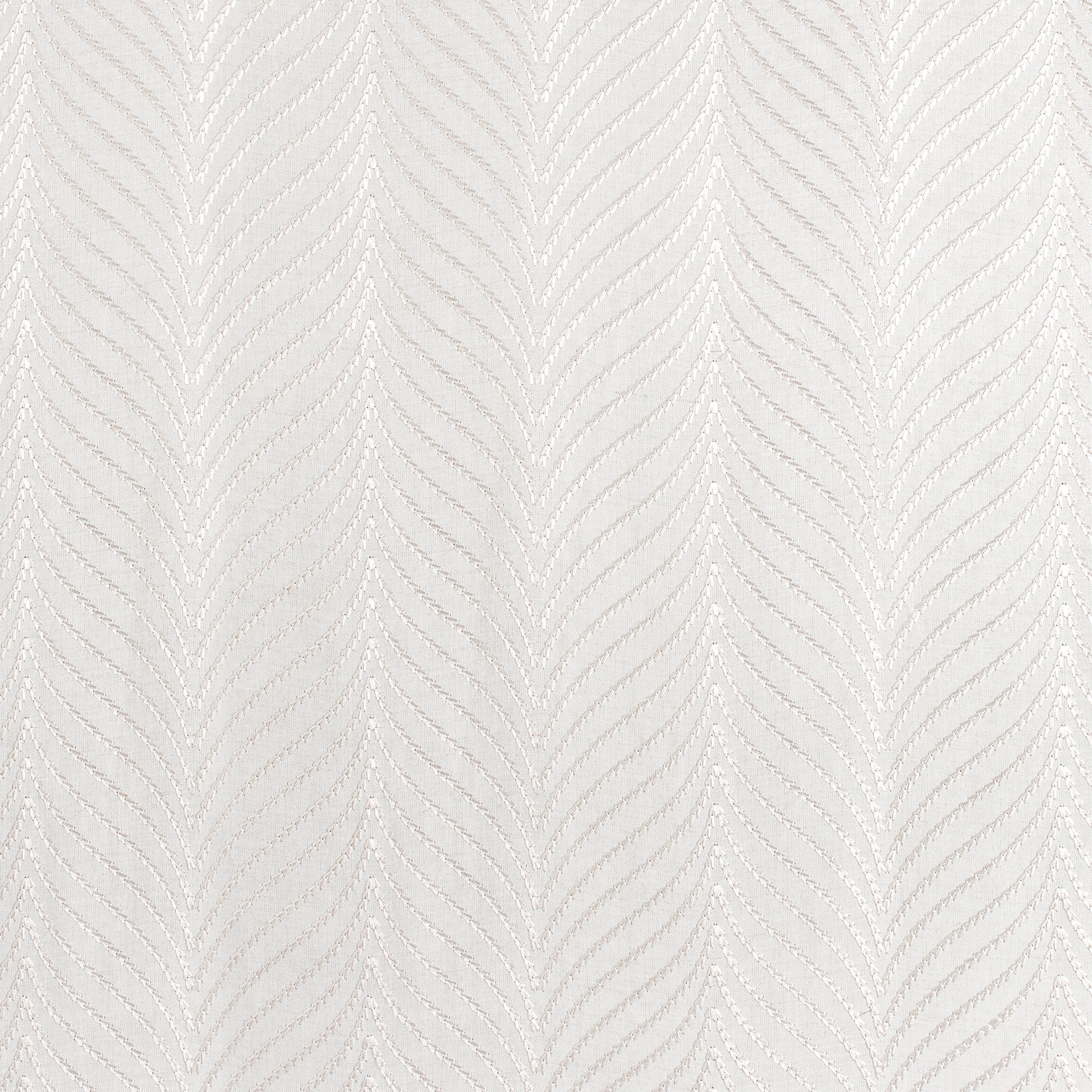 CLAYTON HERRINGBONE EMBROIDERY - Ivory