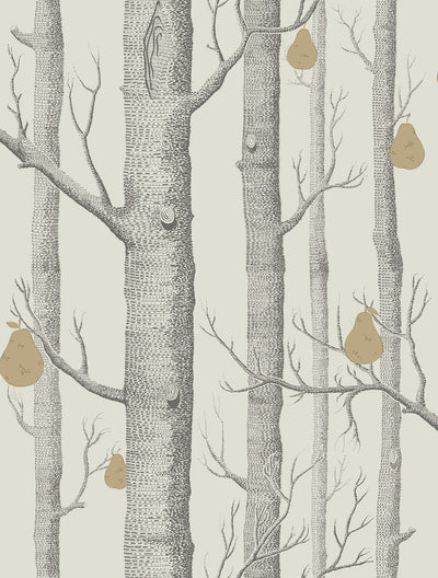 Woods & Pears Soot & Metallic Gold on Stone