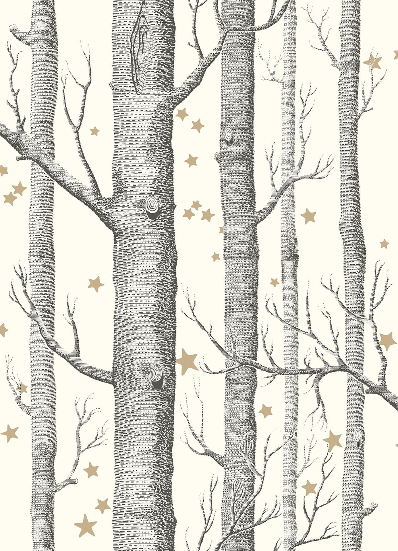 Woods & Stars Black & White