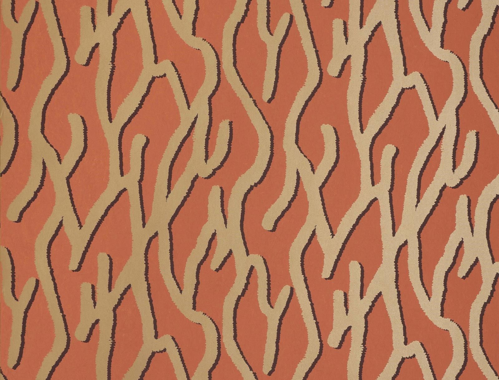 PACIFIC CORAL WALLPAPER (Duquette's Dawnridge Wallcovering)