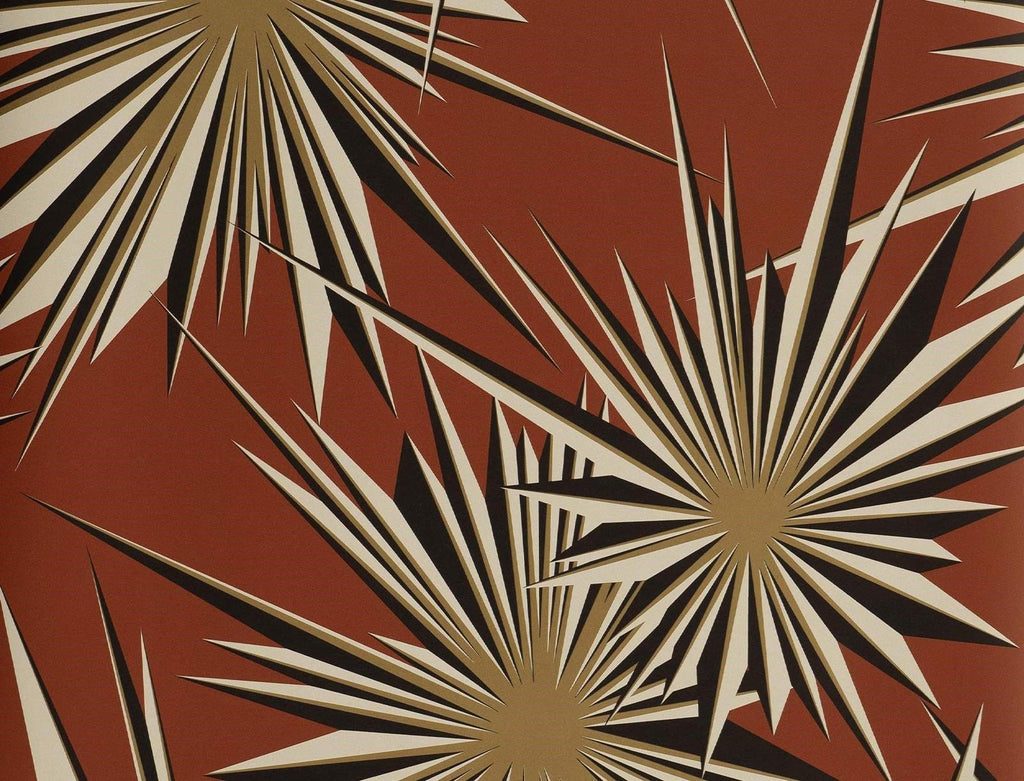 GOLDEN SUNBURST WALLPAPER (Duquette's Dawnridge Wallcovering)