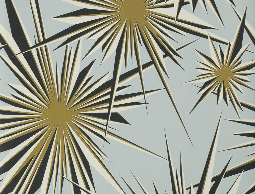 GOLDEN SUNBURST WALLPAPER (Duquette's Dawnridge Wallcovering)