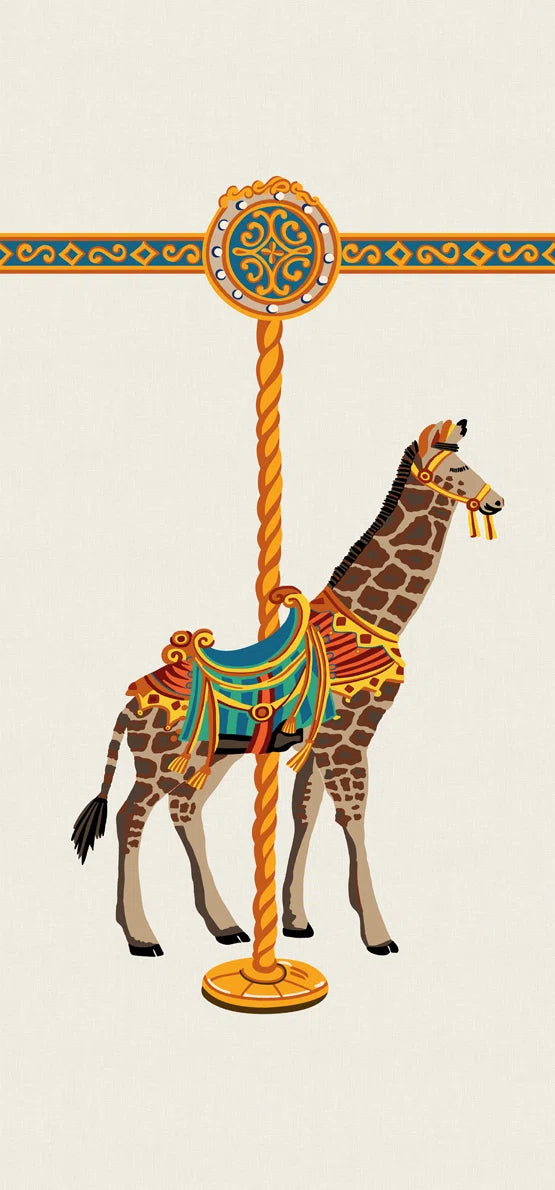 La girafe du carrousel Multicolore - Carrousel