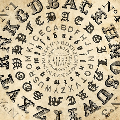 Alphabetical swirl