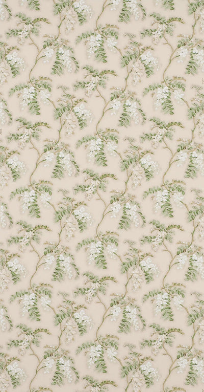 Wallpaper fleurs de mai Blanc - Dessins Signatures