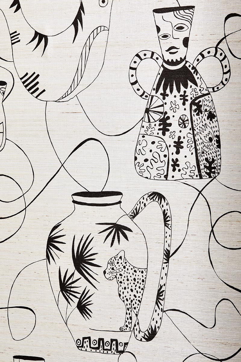 Vases masqués Blanc - Les Dessins 4