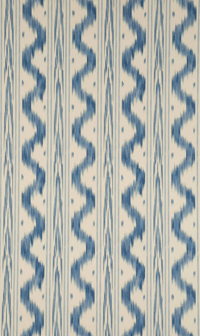 Wallpaper toile de nantes Bleu Ancien - Dessins Signatures