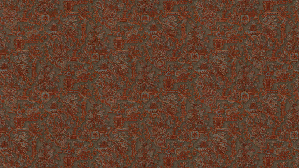Brocade Vermilion - Les Tapisseries