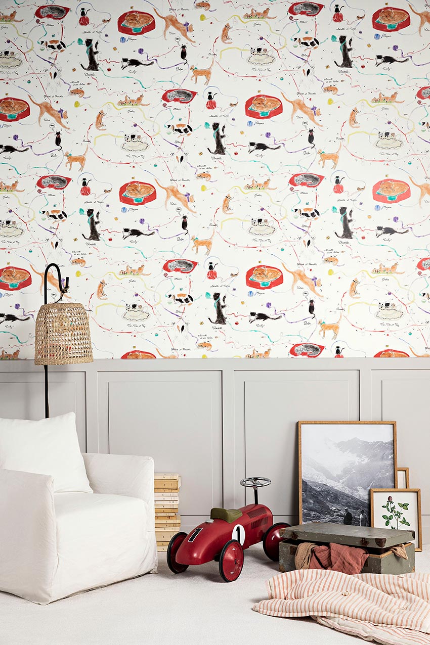 Les petits chats de colette Multicolore - Dessine Moi Un Mur !
