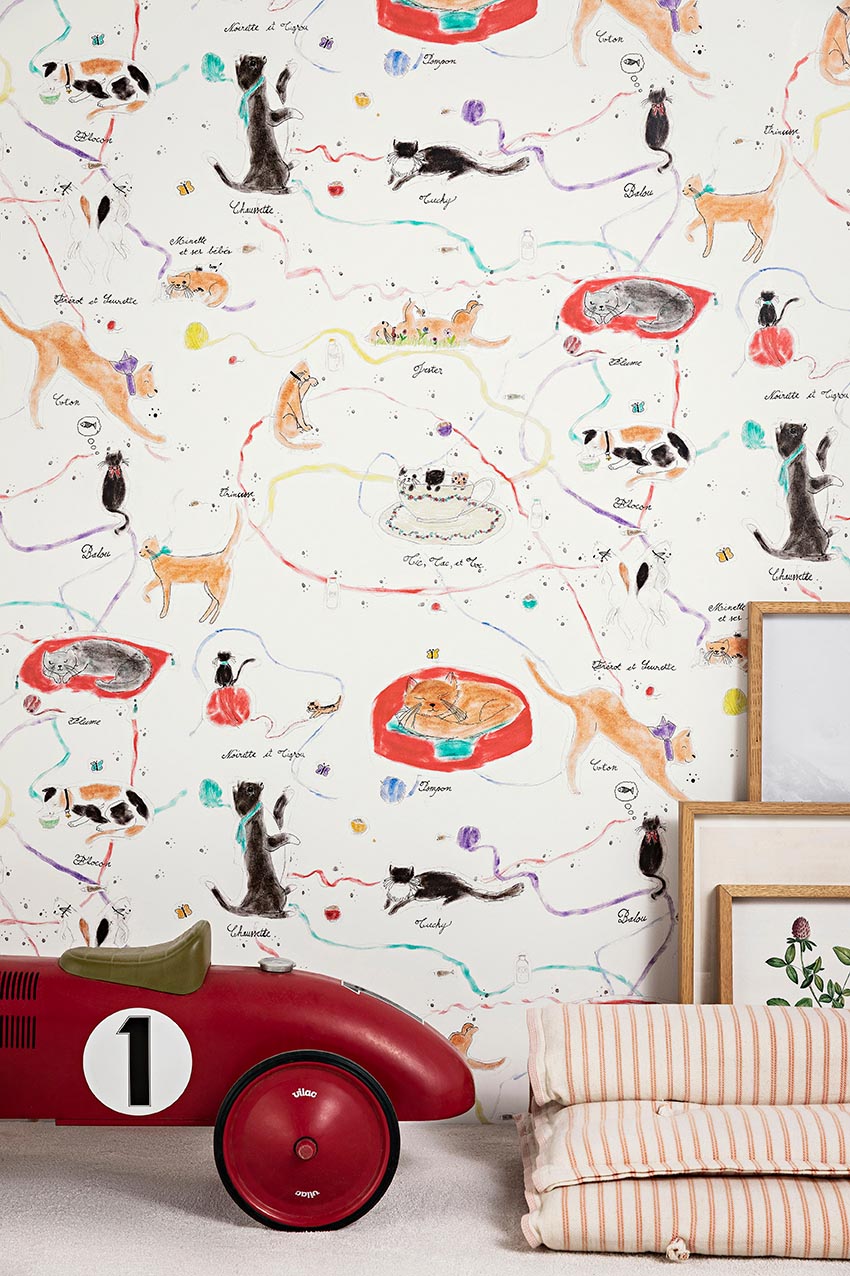 Les petits chats de colette Multicolore - Dessine Moi Un Mur !