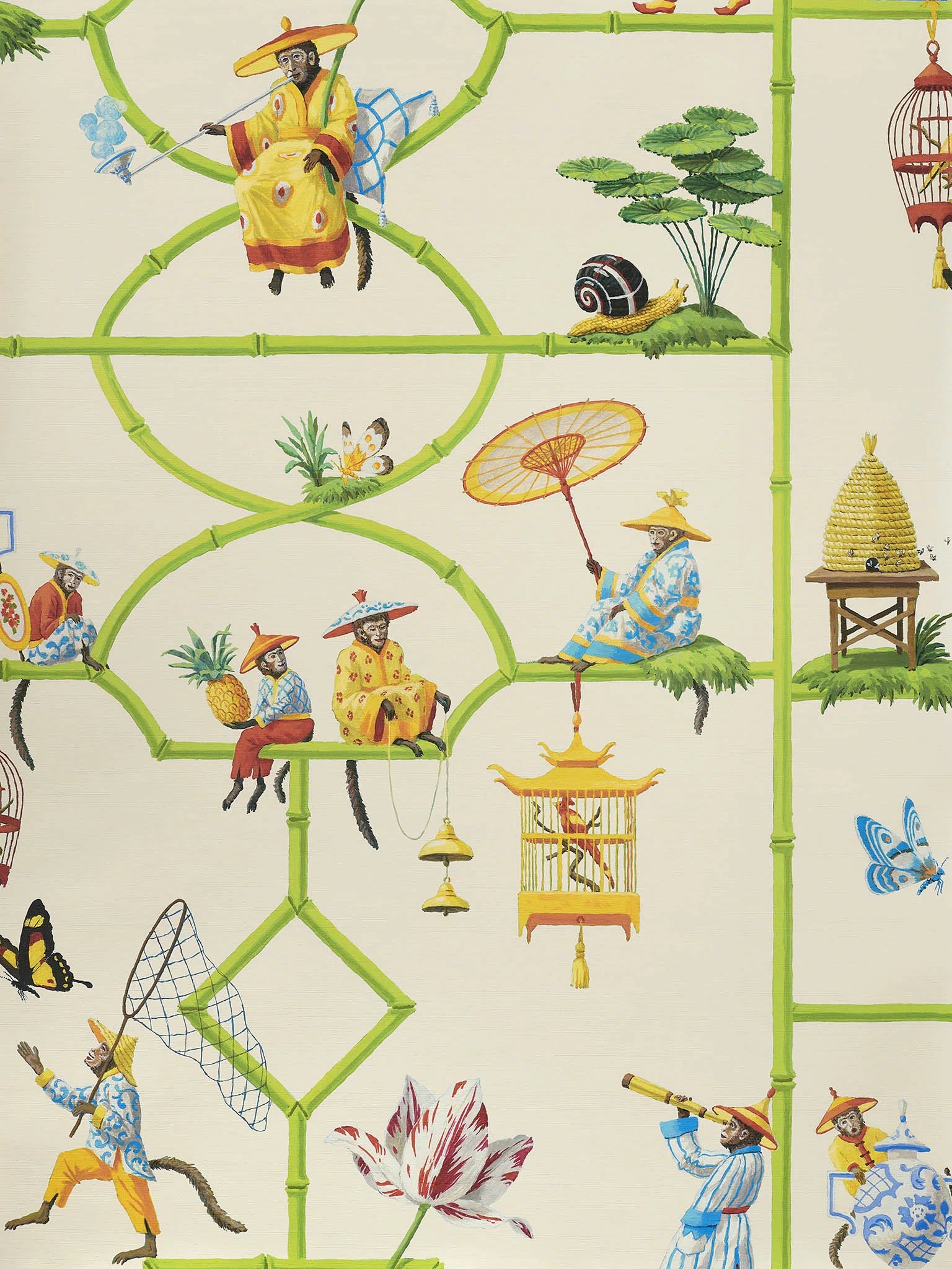 Les singes savants Beige - Collection Veranda
